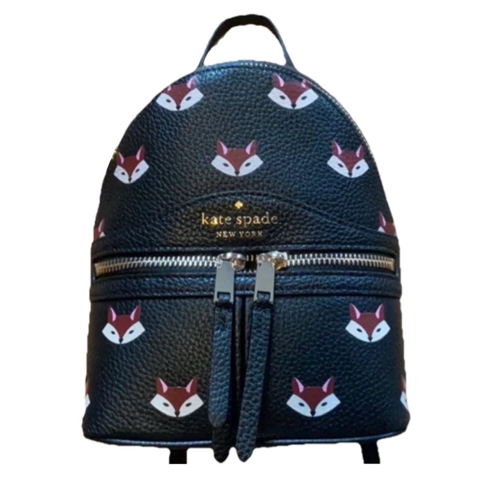 🦊♠️Kate Spade New York Out of the Woods Fox Mini Backpack w/COA♠️🦊 - Picture 3 of 12